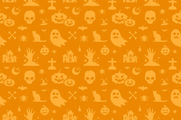 Halloween vector fondo patrón sin costuras — Vector de stock