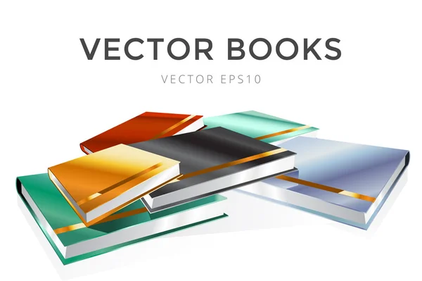 Book 3d vector illustration isolated on white — ストックベクタ