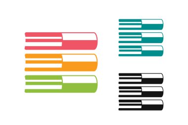 Books vector logo icon