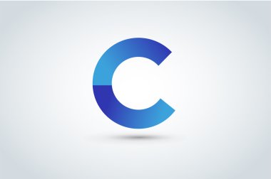 C letter vector icon template