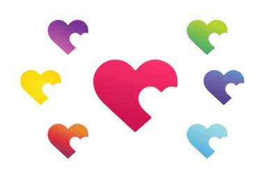 Kalp simge vektör logosu