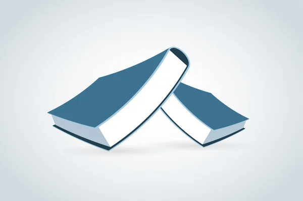 Books vector logo icon — 스톡 벡터