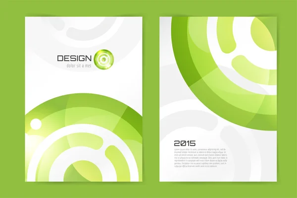 Abstract brochure or flyer design template — Stock Vector