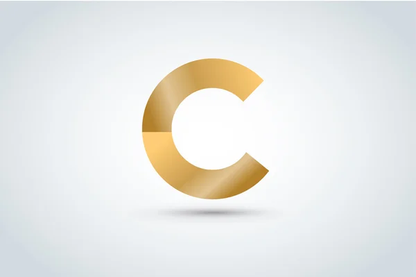 C letter vector icon template — Stock Vector