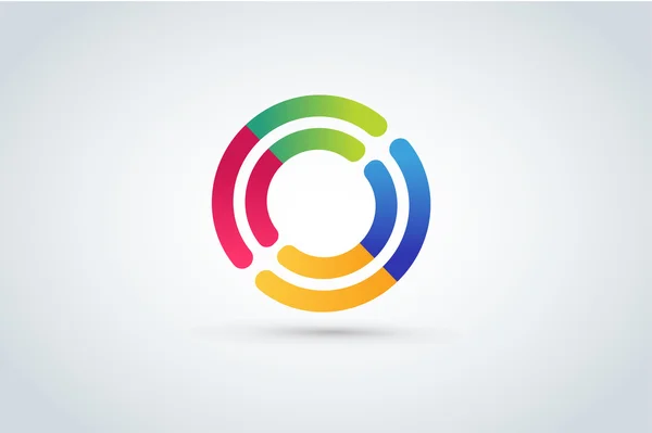 Technology circle logo — Stockvector