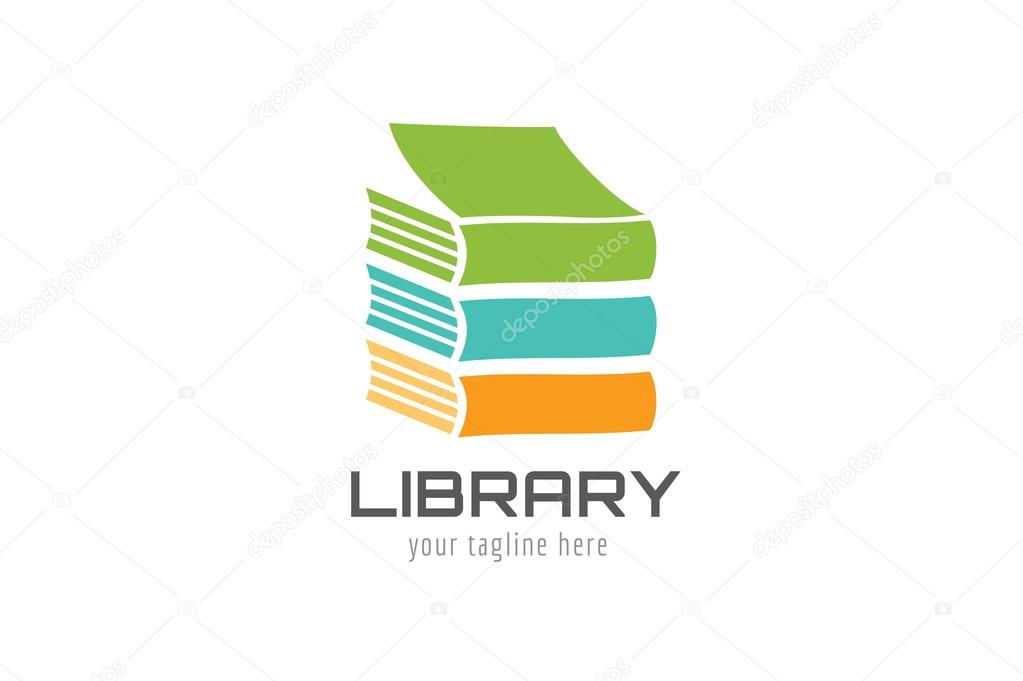 Books vector logo icon