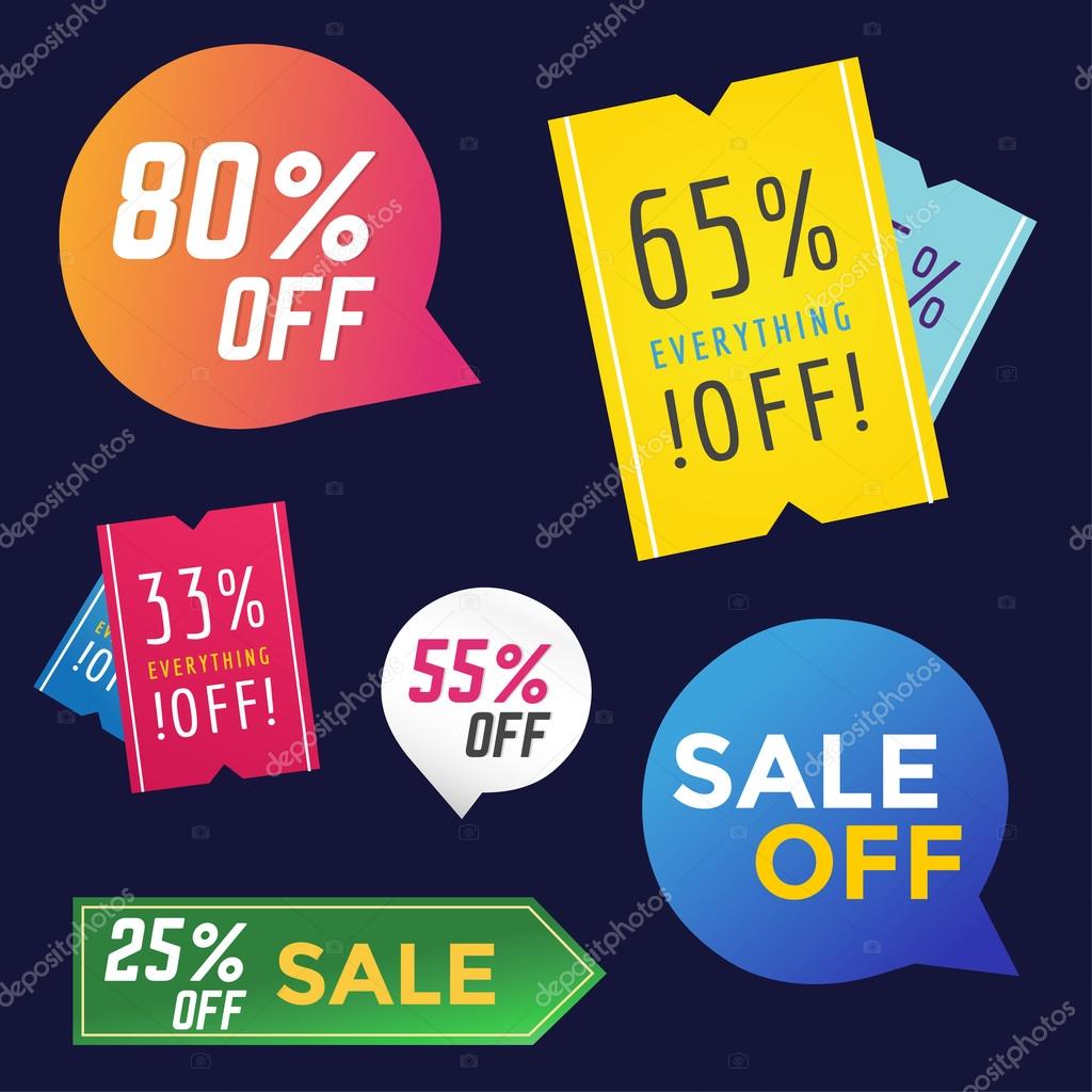Sale off vector tags banner. Sale vector banners and Sale label icons. Shop discount sale. Free offer, Off banner, promotion, promo, market. Sale vector banners sign. Sale vector icons silhouette