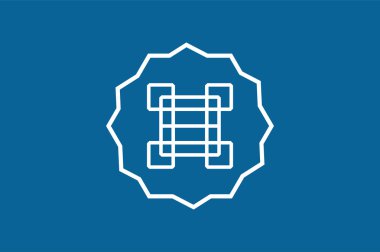 Arabic logo vector abstract monogram template