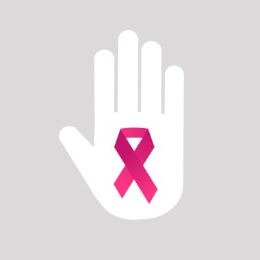 Stop cancer medical logo icon concept.