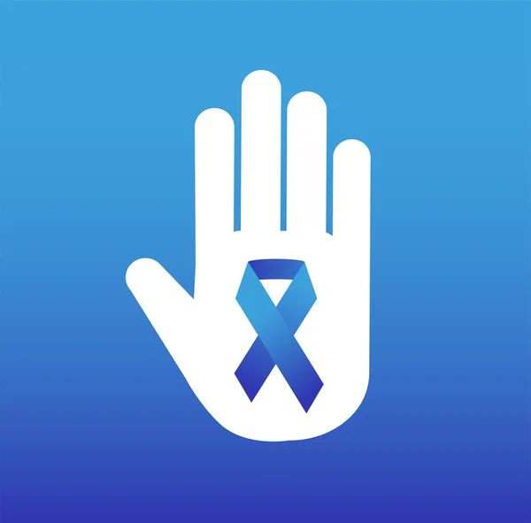 Stop cancer medical logo icon concept. — 스톡 벡터