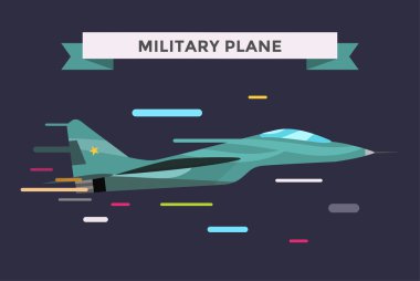 War military plane vector illustration