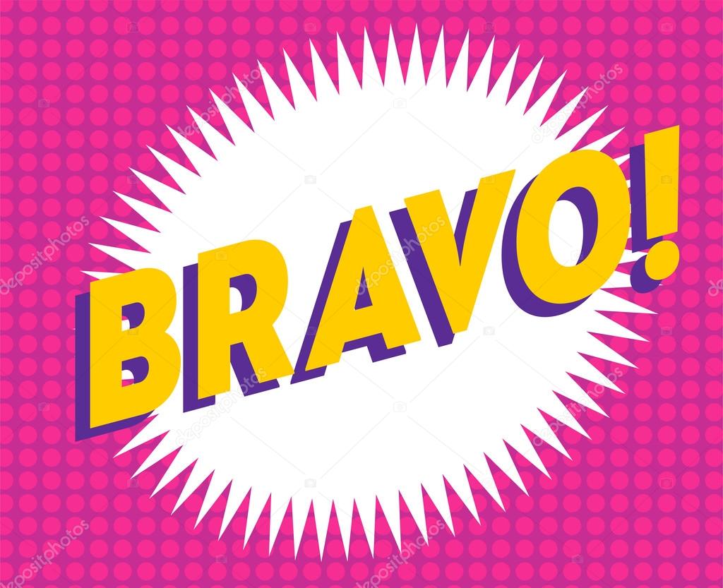 Bravo text on classic pop art design vector illustration Stock Vector by  ©adekvat 90103366