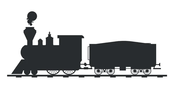 Trenes modernos y antiguos — Vector de stock