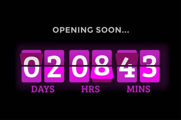 Countdown clock digits board panels timer Stock Vector Image by ...