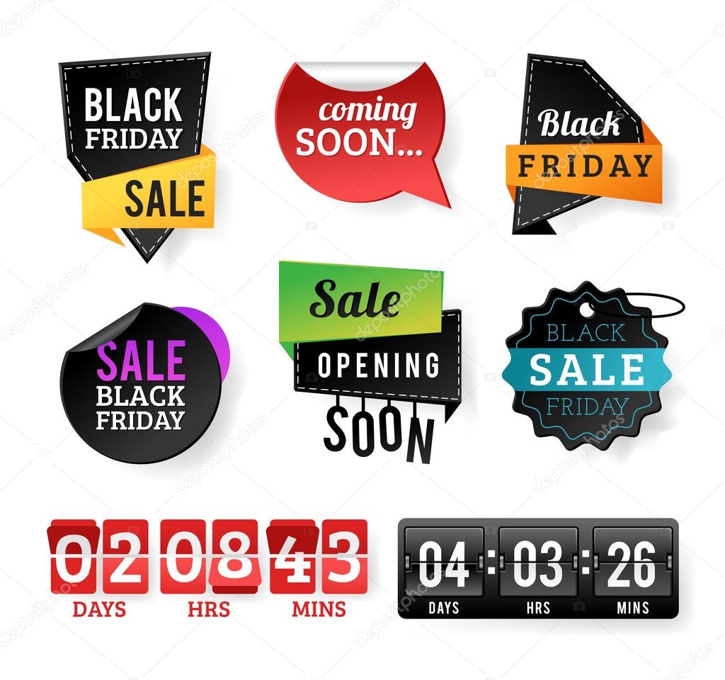 Black Friday sale badges