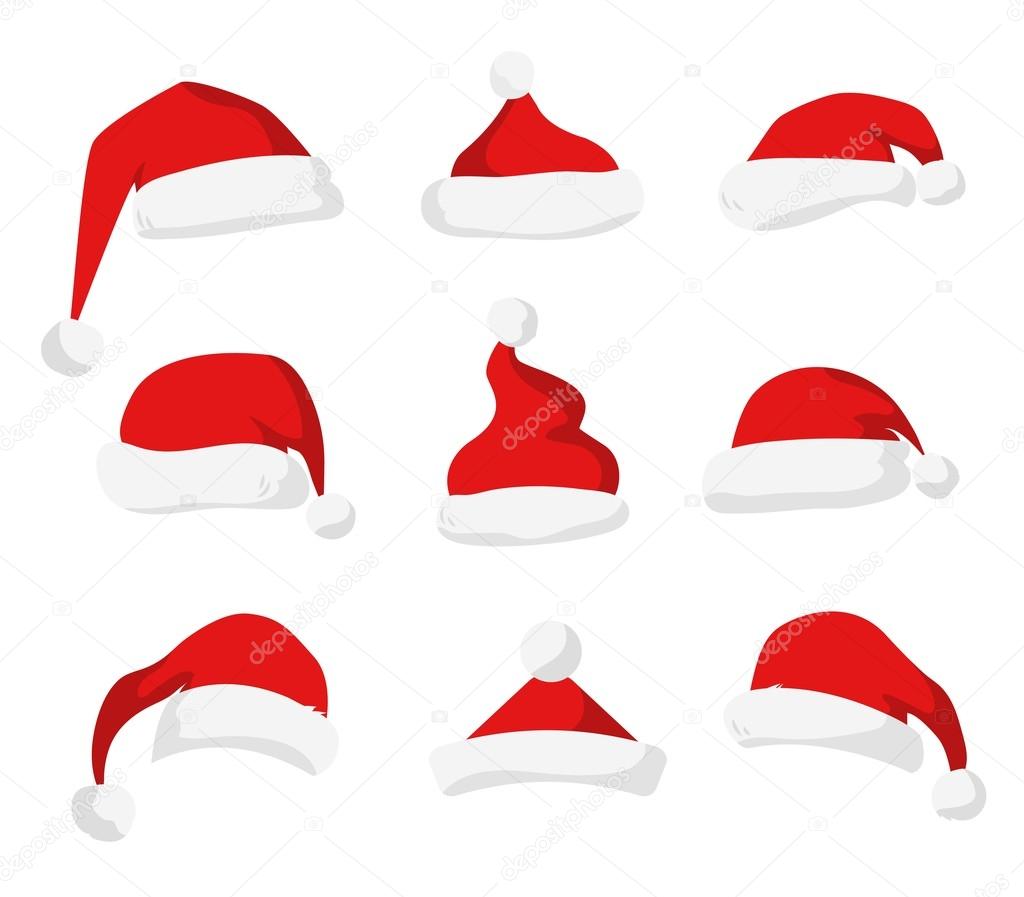 Santa Claus red hats