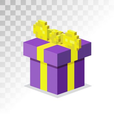 Renkli 3d yay ve kurdeleler ile kutuları hediye