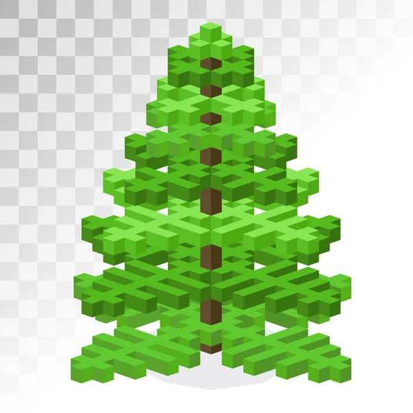 Árbol de Navidad plano — Vector de stock