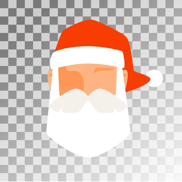 Santa Claus flache Ikone Avatar — Stockvektor