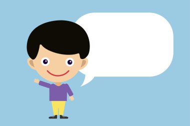 sevimli çizgi çocuk