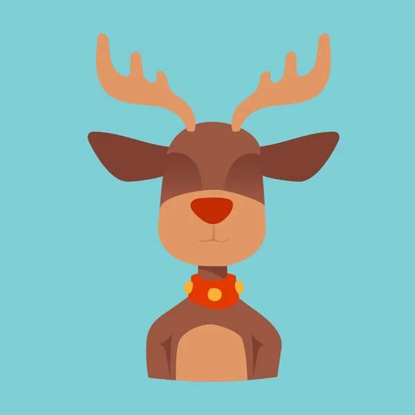 Щасливі мультфільм Різдво оленів — стоковий вектор