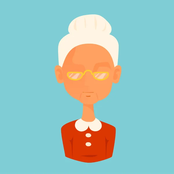 Missis Santa Claus wife avatar face icon vector — Stock vektor