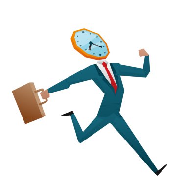 İşadamı izle kafa vektör çizim