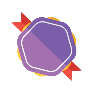 Modern düz tasarım rozet simge