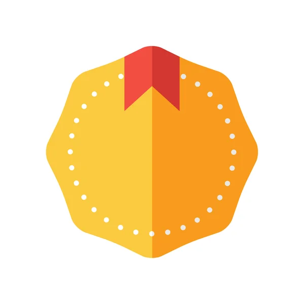 Icône de badge design plat moderne — Image vectorielle