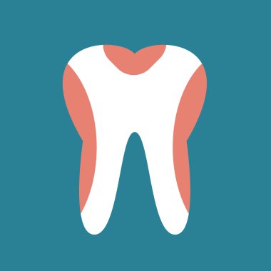 Periodontal disease tooth icon vector illustration