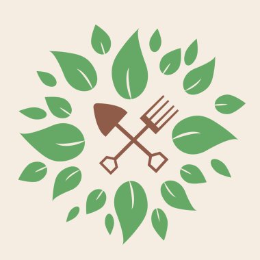 Natural eco organic product label badge vector icon