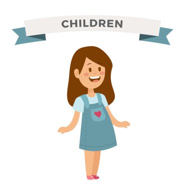 Cute little girl cute dress