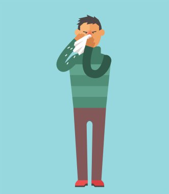 People ill vector illustration