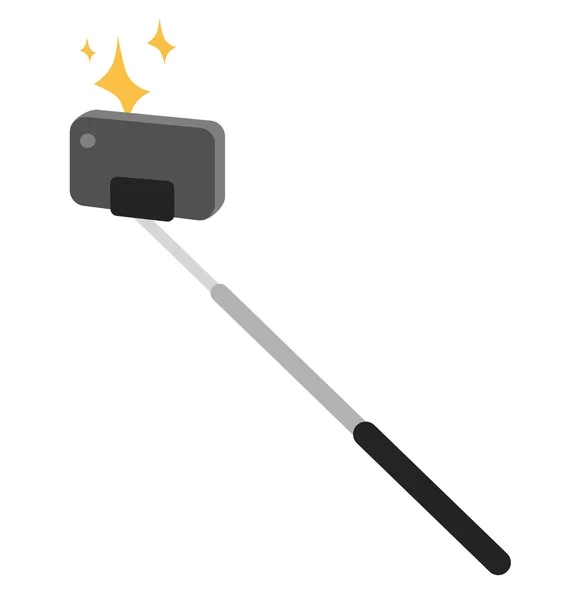 Selfie stick vector icon illustration — Stock vektor