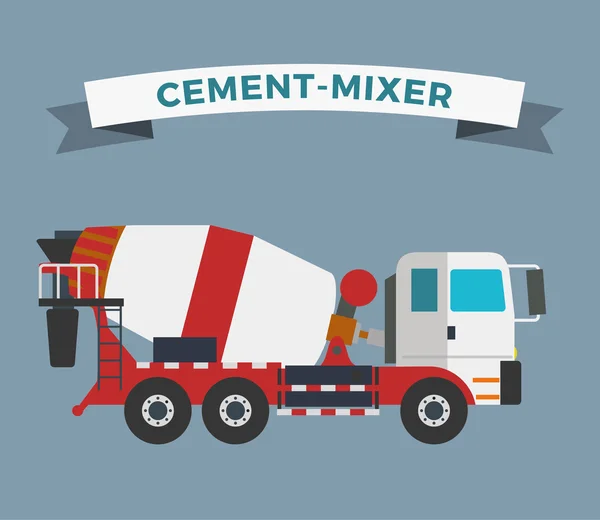 Desenho animado - Construção - Trator, Caminhão Betoneira, Guindaste -  Tractor, concrete mixer truck 