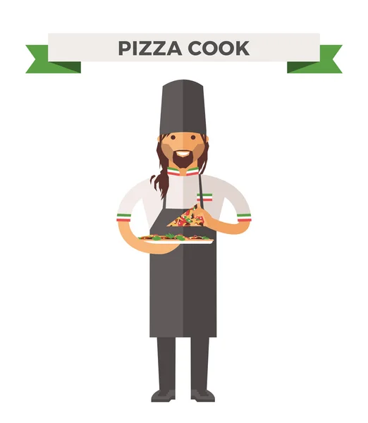 Illustrazione vettoriale dello chef di cucina — Vettoriale Stock