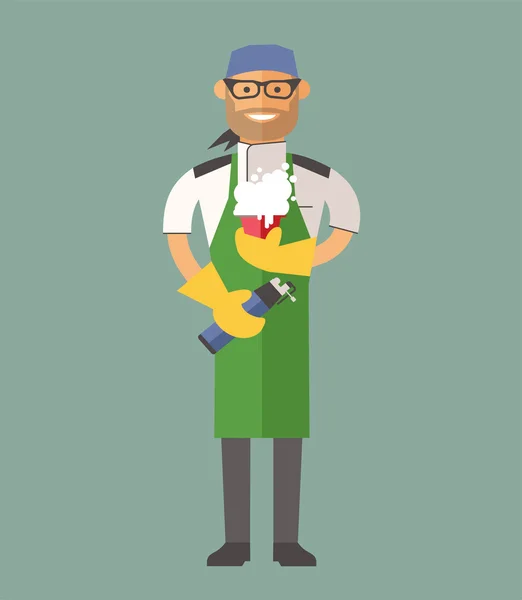 Vector cooking chef vector illustration — 스톡 벡터