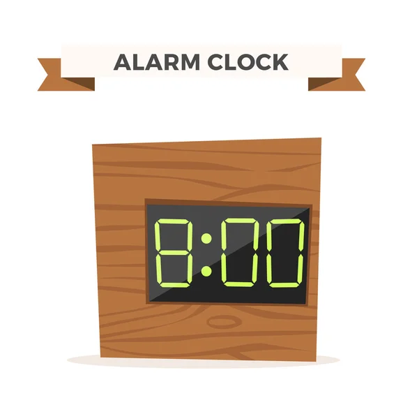 Horloge montre alarme vecteur icône illustration — Image vectorielle
