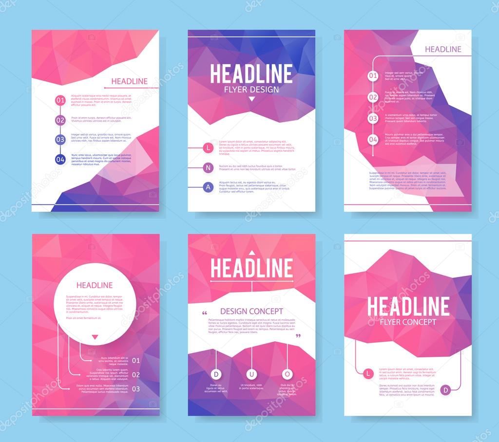 Abstract brochure or flyer design template