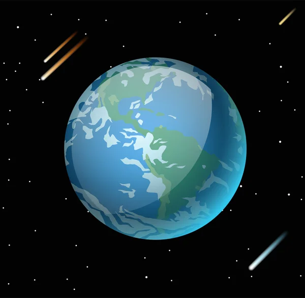 Earth planet 3d vector illustration — Stockový vektor