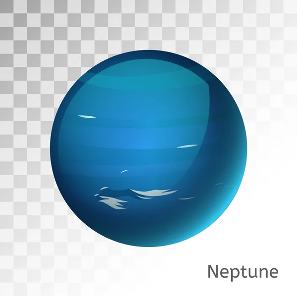 Neptune planet 3d vector illustration — Stockvector