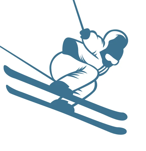 Ski resort logo emblems, labels badges vector elements — Διανυσματικό Αρχείο