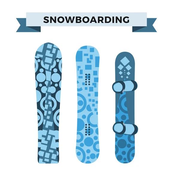 Ropa deportiva de snowboard y elementos herramientas — Archivo Imágenes Vectoriales