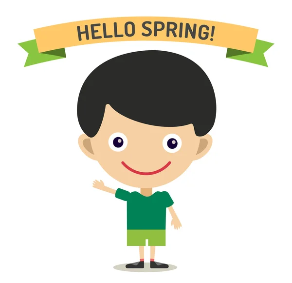 Hello Summer cartoon boy with hands up vector illustration Stock Vector Image by ©adekvat #95445666 Hello Summer cartoon boy with hands up vector illustration Stock Vector Image by ©adekvat #95445666