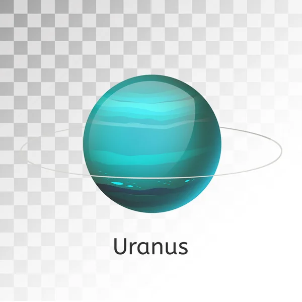 Uranus planet 3d vector illustration — Stockvector