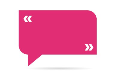 Boş şablon kabarcık boş tasarım alıntı