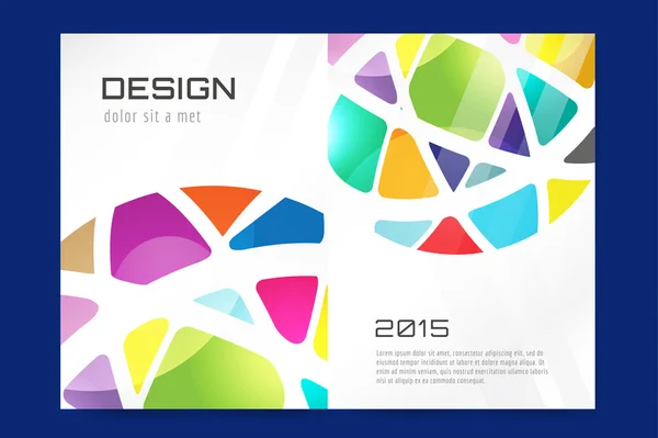 Templat desain brosur atau brosur abstrak — Stok Foto
