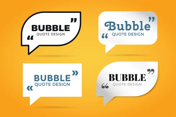 Quote blank template bubble empty design — Stock Photo, Image