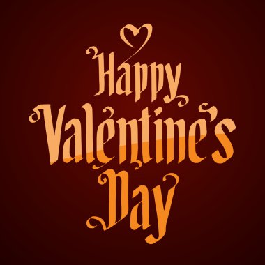 Mutlu Sevgililer günü tebrik kartları vektör çizim