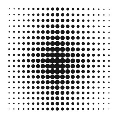 Pop Art style vector black dots or background element